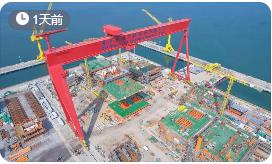 渤海湾首个千亿方大气田平台主体结构建造完成